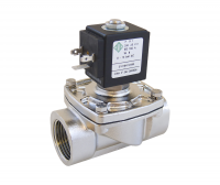 21IHKV électrovanne inox - normalement fermée, 2/2 voies action combinée - NBR - PN16