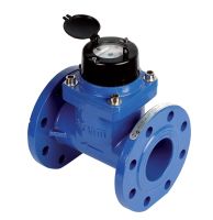 Compteur d'eau Delta avec roue de mesure au sommet du tube de mesure